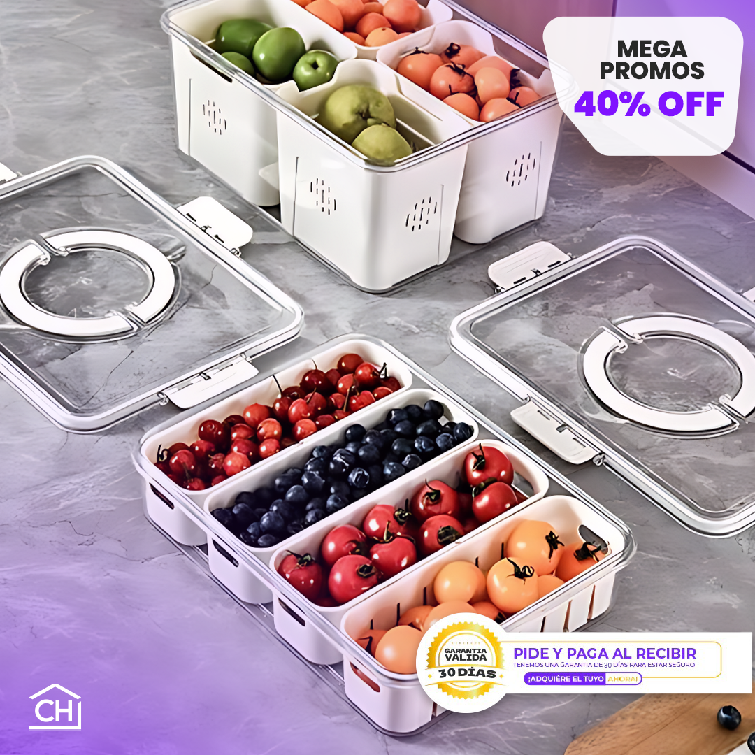 CONTENEDOR APILABLE HERMÉTICO PARA NEVERA