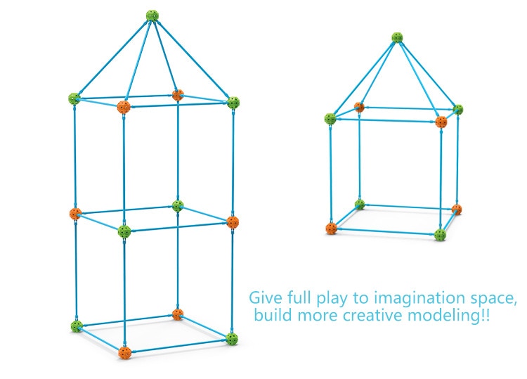 KIT DE CONSTRUCCIÓN DE CASTILLOS, TUNELES, CAMPING, PARA NIÑOS