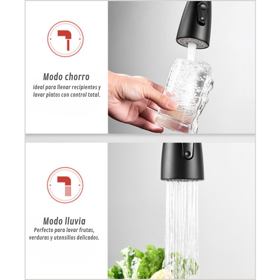 GRIFO DE COCINA CON MARGUERA EXTRAIBLE