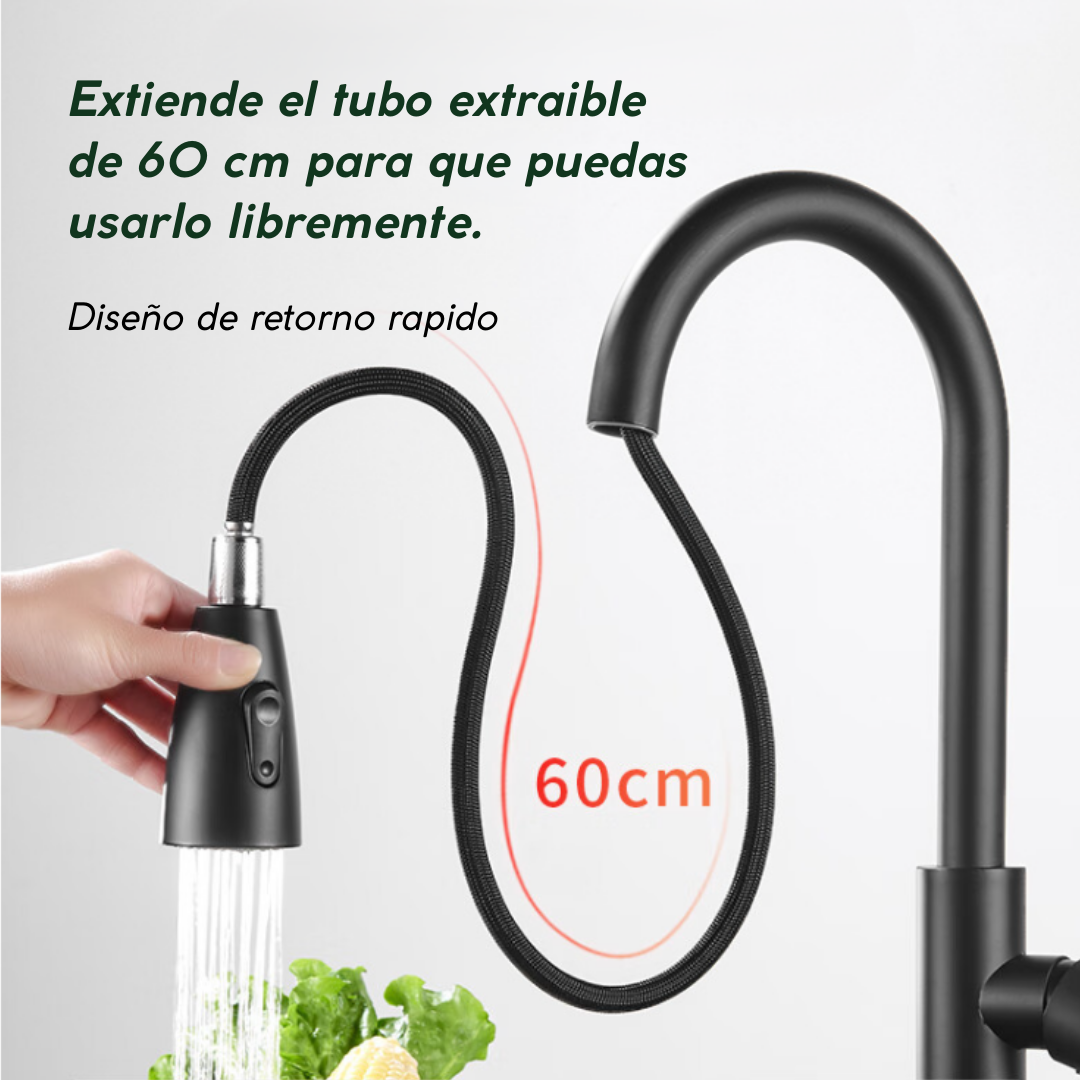 GRIFO DE COCINA CON MARGUERA EXTRAIBLE