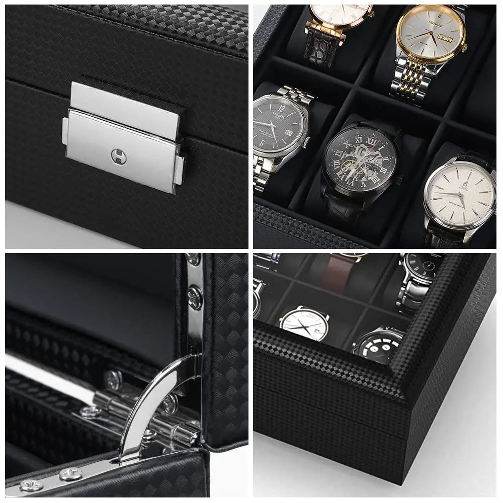 ESTUCHE DE LUJO PARA RELOJES 12 PUESTOS
