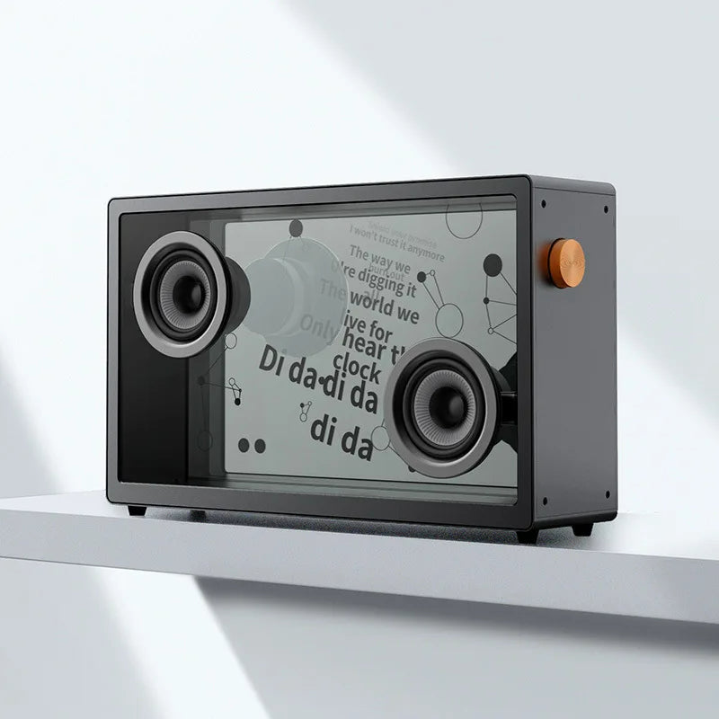 PARLANTE CRISTAL LETRAS FLOTANTES KARAOKE