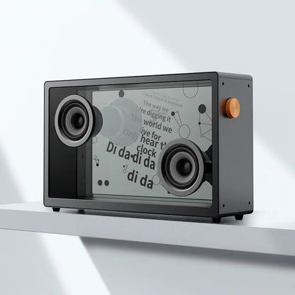 PARLANTE CRISTAL LETRAS FLOTANTES KARAOKE