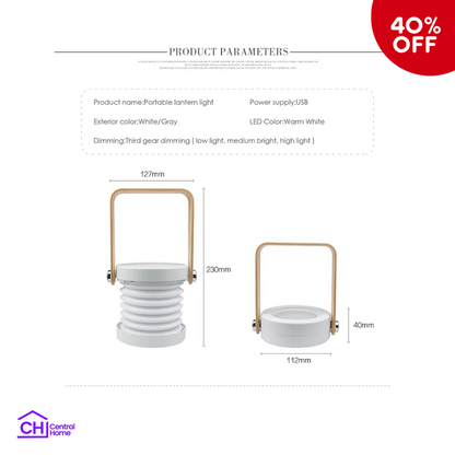 LAMPARA PLEGABLE PORTATIL