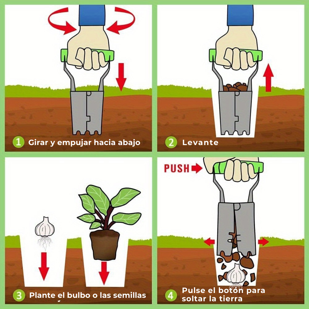 HERRAMIENTA PARA TRANSPLANTE EN JARDINERIA