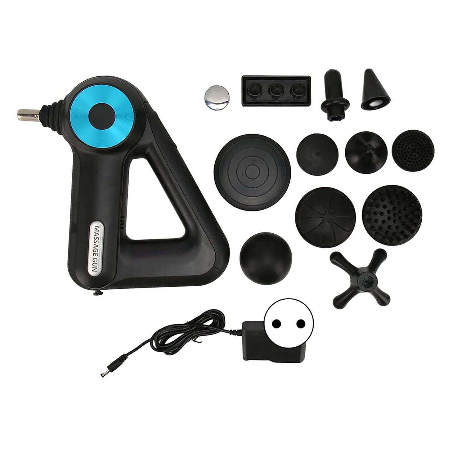 TRIANGULO MASAJEADOR + 12 ACCESORIOS