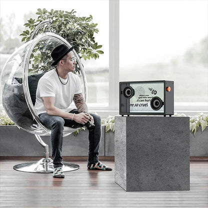 PARLANTE CRISTAL LETRAS FLOTANTES KARAOKE