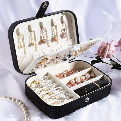 CAJITA ORGANIZADORA DE JOYAS PORTÁTIL