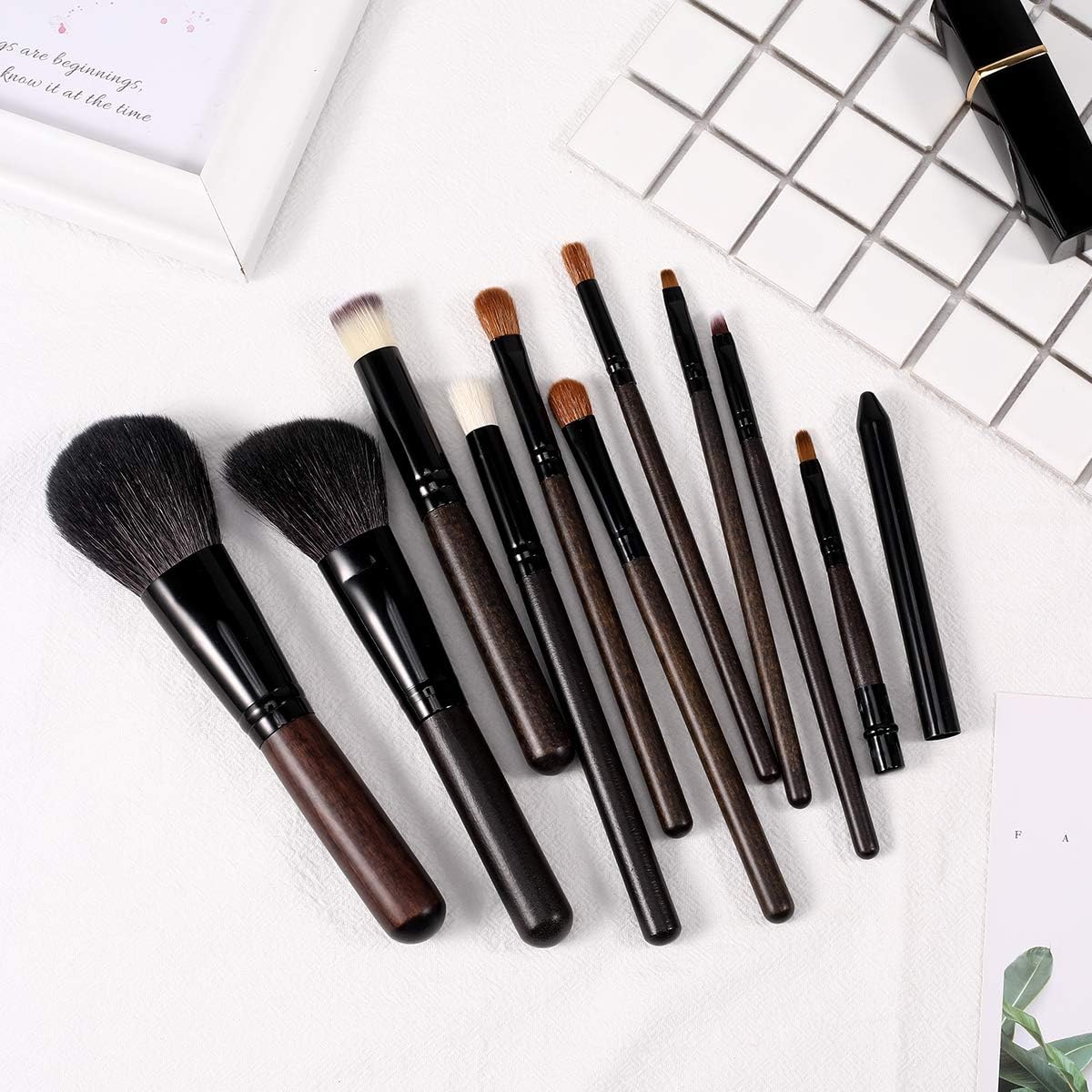 SET DE BROCHAS DE MAQUILLAJE X10