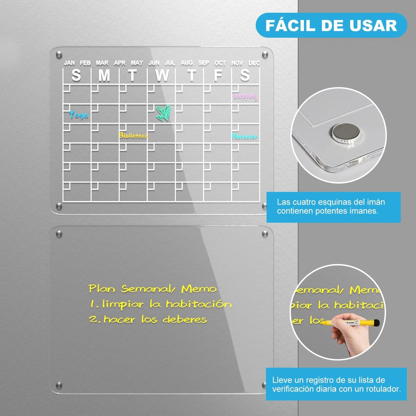 CALENDARIO MAGNETICO DE PARED