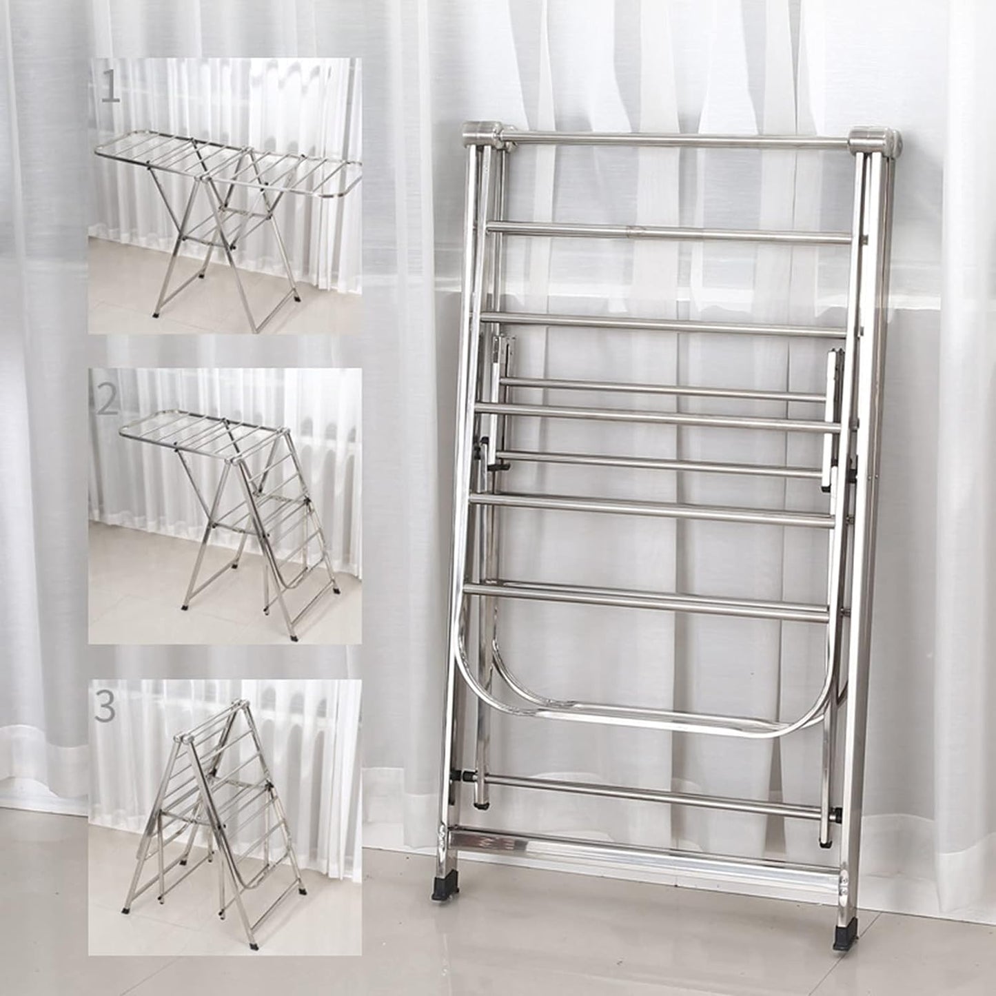 TENDEDERO 2 CAPAS EN ACERO INOXIDABLE