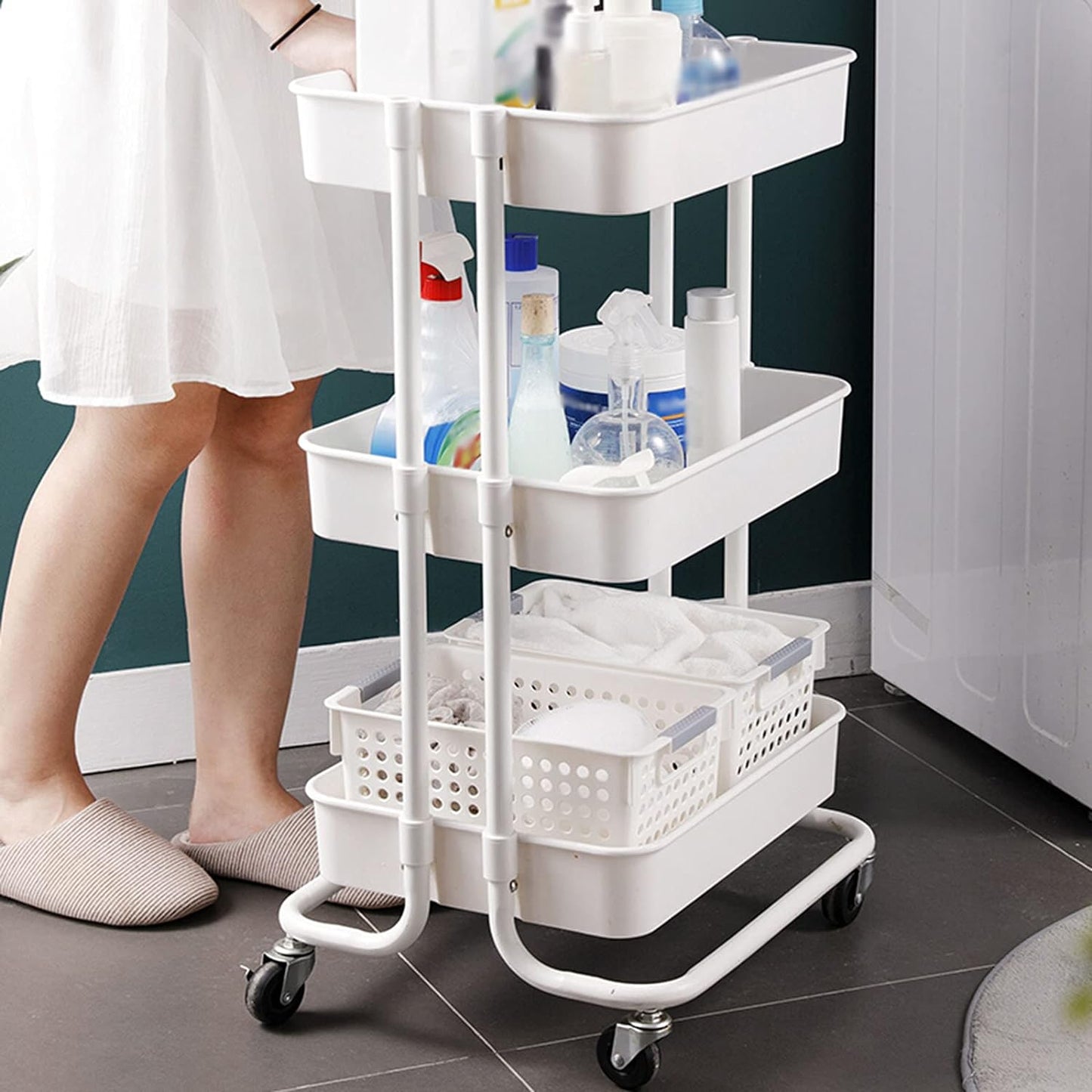 CARRITO DE ALMACENAMIENTO MULTIFUNCIONAL