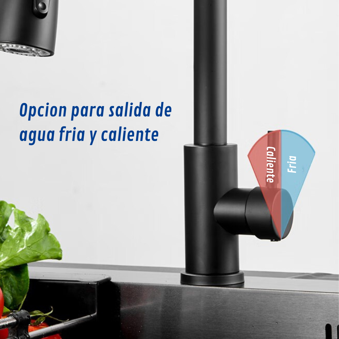 GRIFO DE COCINA CON MARGUERA EXTRAIBLE