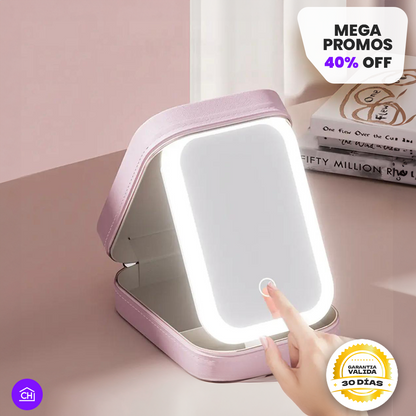 COSMETIQUERA LUZ LED Y ESPEJO