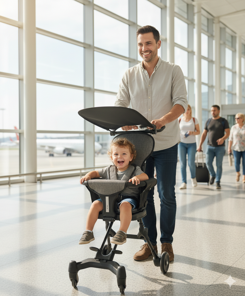 Para el papá viajero que necesita un coche que entre en el maletero del carro o incluso en cabina de avión.