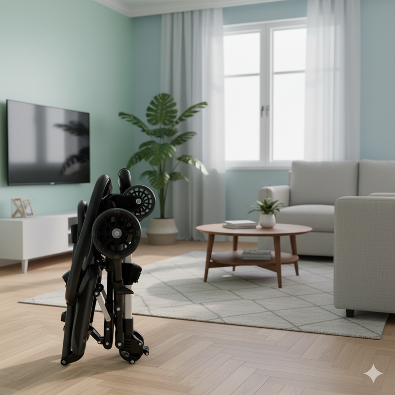 Para quienes viven en apartamentos pequeños y necesitan un coche que no ocupe espacio al guardarlo.