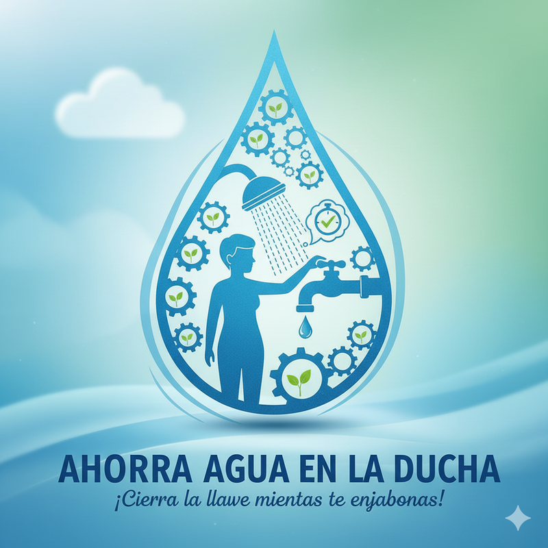 Ahorro de agua inteligente: hasta 30% menos consumo con el mismo confort.
