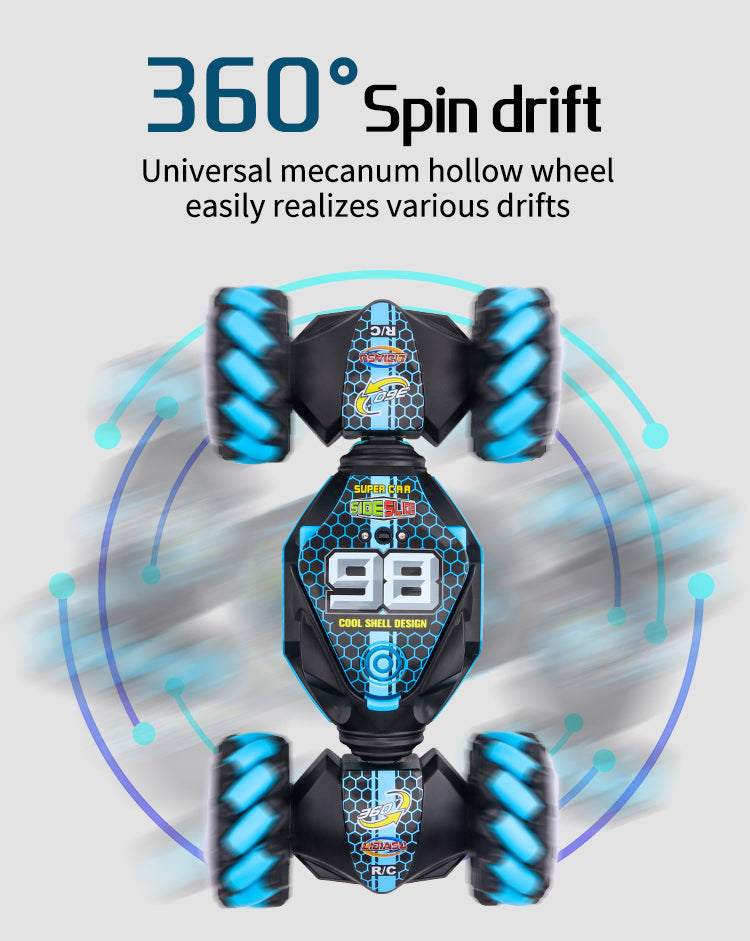 🚀 Rotación 360°: realiza giros completos sobre su propio eje.
