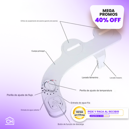 BIDET MASTER - BIDET ADAPTABLE DOBLE