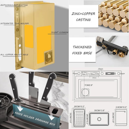 LAVAPLATOS INTELIGENTE CON CASCADA