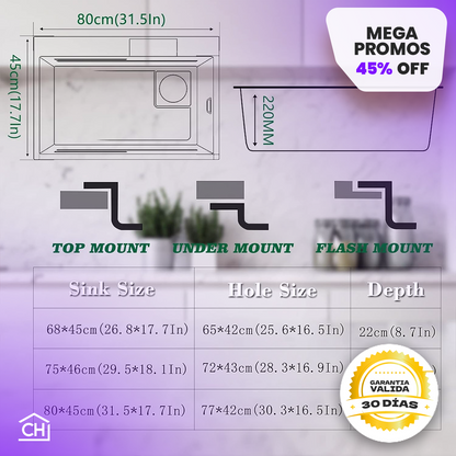 LAVAPLATOS INTELIGENTE CON CASCADA