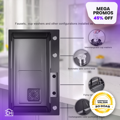 LAVAPLATOS INTELIGENTE CON CASCADA