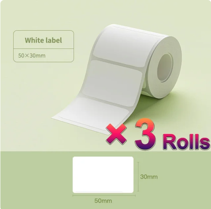 SET DE REPUESTO X3 ROLLOS PARA MINI IMRESORA