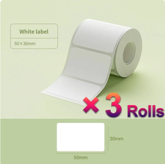 SET DE REPUESTO X3 ROLLOS PARA MINI IMRESORA