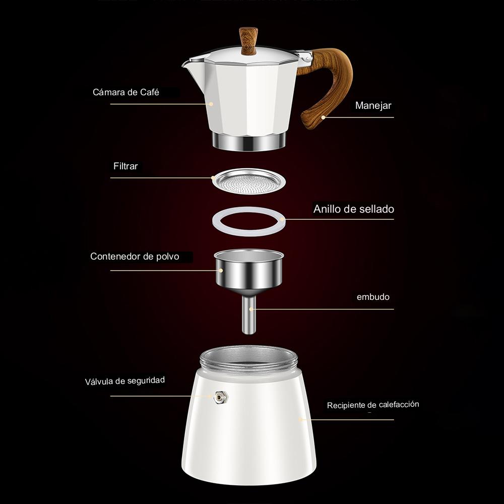 CAFETERA MOKA ESPRESSO PARA ESTUFA