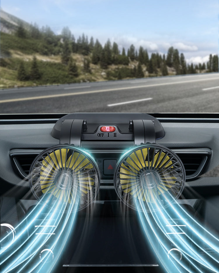VENTILADOR DOBLE PARA CARRO
