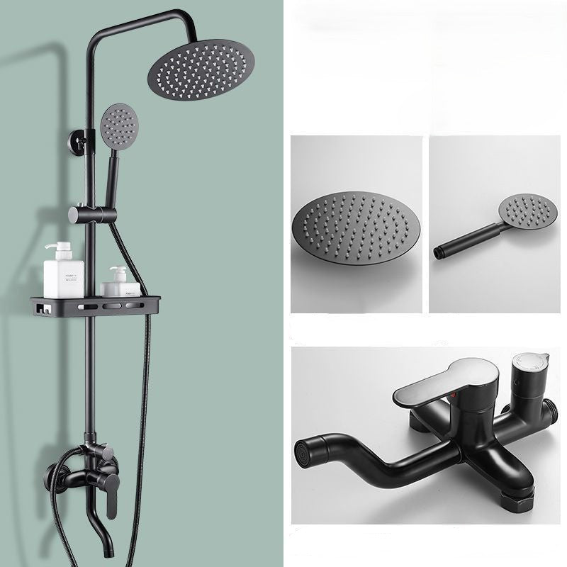 COLUMNA DUCHA NEGRO MATE