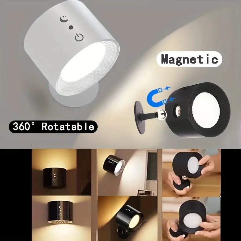 LAMPARA LED MAGNETICA DOBLE ILUMINACION