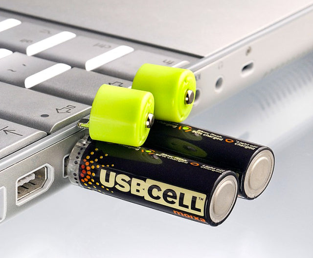 PAR DE PILAS AA RECARGABLES USB