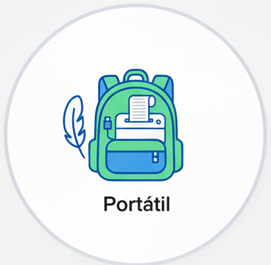 Portátil y ligera: llévala a donde quieras.