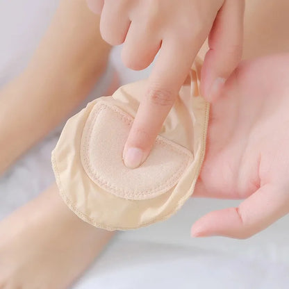 MEDIAS INVISIBLES CON SOPORTE ACOLCHADO X3