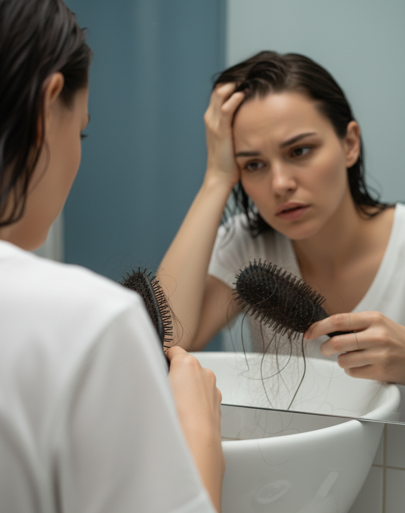 Si notas más cabello en la almohada que en tu cabeza, tu cuero cabelludo está pidiendo auxilio. Fortalece la raíz y reduce la caída desde el folículo.