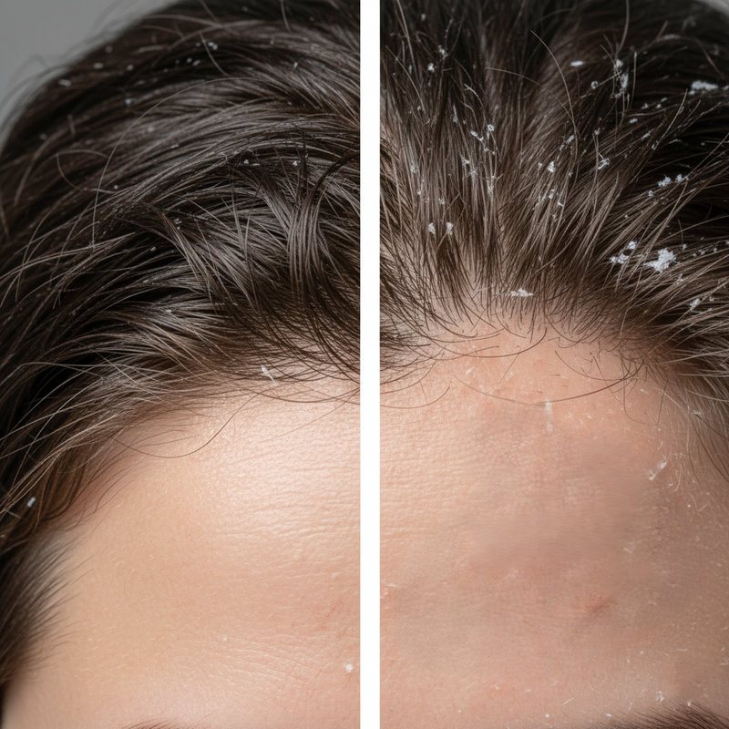 Un cuero cabelludo graso o reseco es señal de desequilibrio. OXEN regula la producción de sebo y mantiene un entorno sano para el crecimiento.