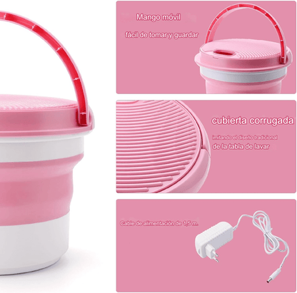 MINI LAVADORA PLEGABLE PORTATIL