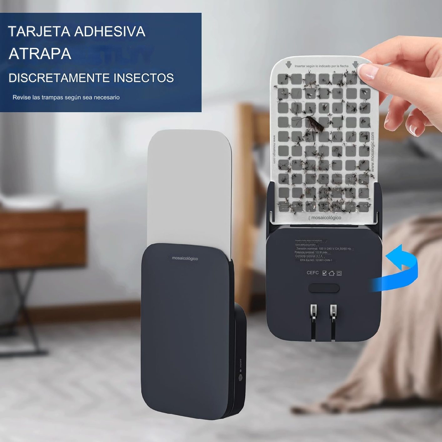 TRAMPA PARA INSECTOS NOCTURNA CON UV