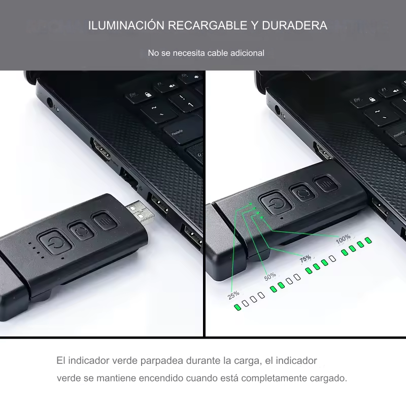 CLIP LED PARA LECTURA RECARGABLE