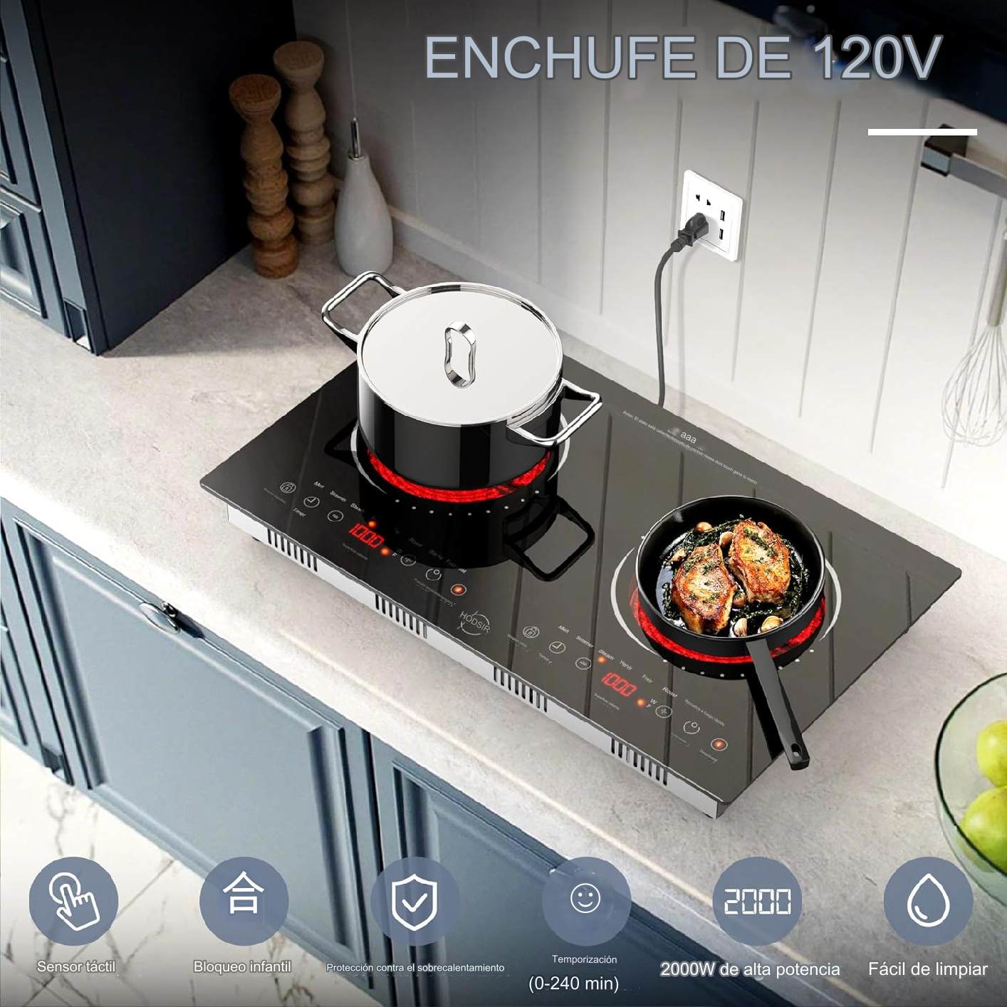 ESTUFA DE INDUCCION DOS QUEMADORES