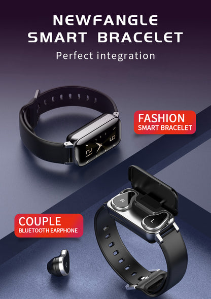 RELOJ INTELIGENTE CON AUDIFONOS INCORPORADOS, SMART WATCH BUDS