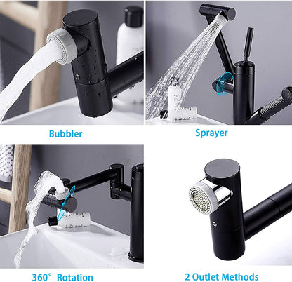 GRIFO MODERNO EXTRAÍBLE DE ROTACIÓN DOBLE