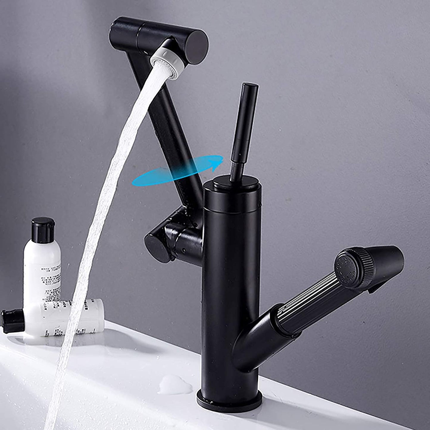 GRIFO MODERNO EXTRAÍBLE DE ROTACIÓN DOBLE