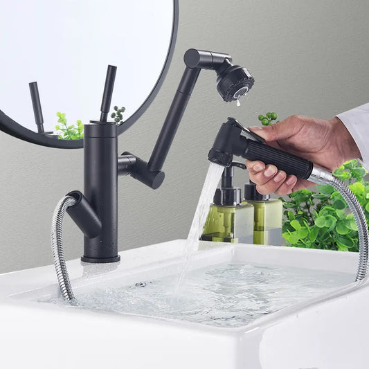 GRIFO MODERNO EXTRAÍBLE DE ROTACIÓN DOBLE