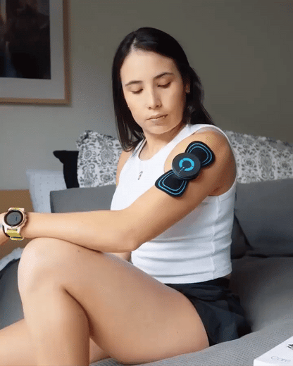 MASAJEADOR ELÉCTRICO EMS + PARCHES GRATIS