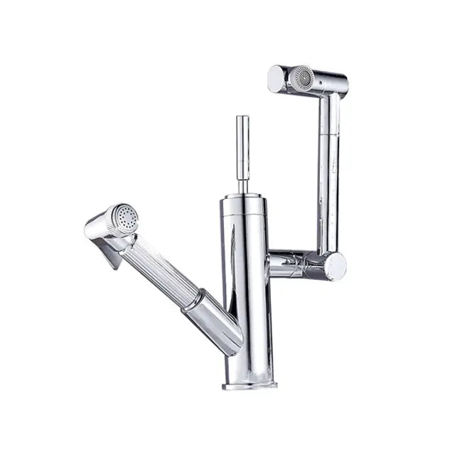 GRIFO MODERNO EXTRAÍBLE DE ROTACIÓN DOBLE