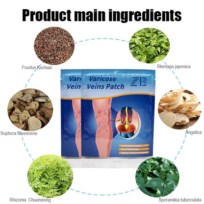 PARCHES PARA VENAS VARICES, PIERNAS PERFECTAS SIEMPRE PACK X 8