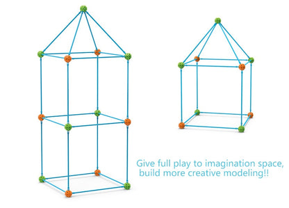 KIT DE CONSTRUCCIÓN DE CASTILLOS, TUNELES, CAMPING, PARA NIÑOS