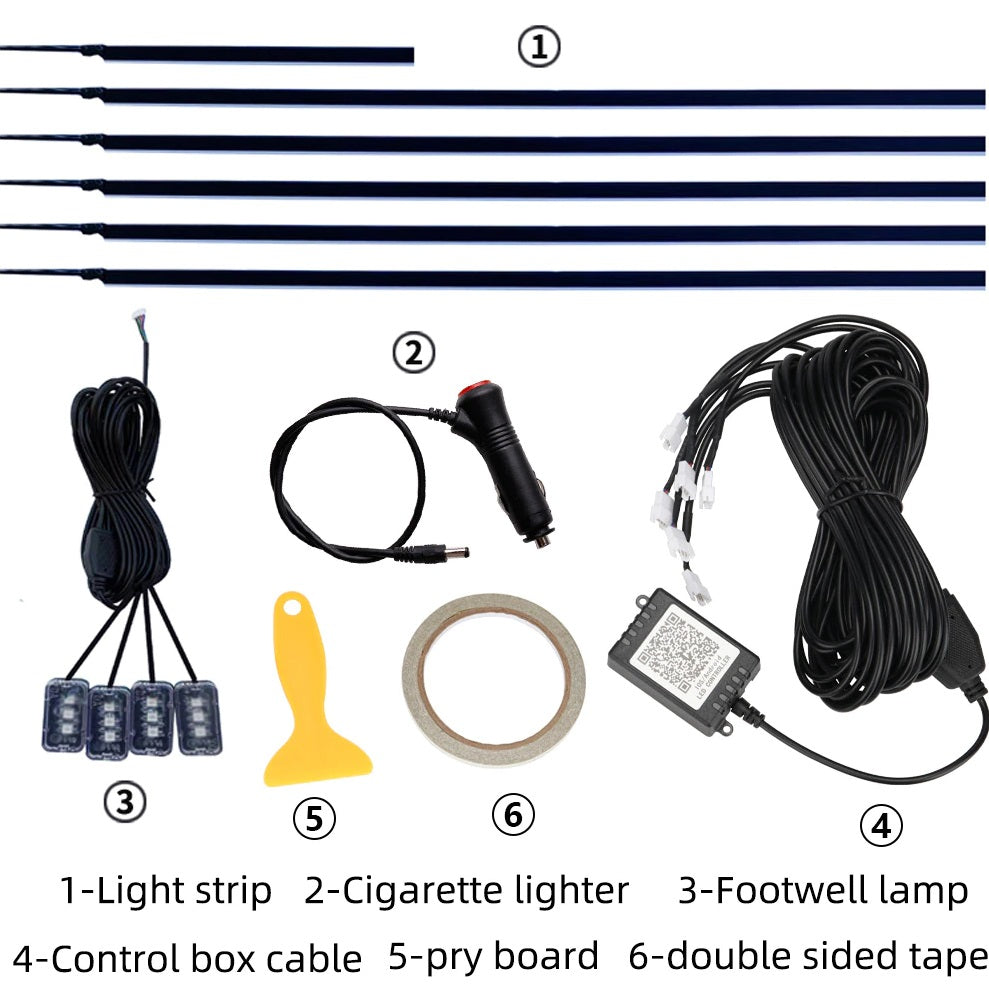 LUZ LED PARA CARRO, MOTO, DECORACION DE INTERIORES